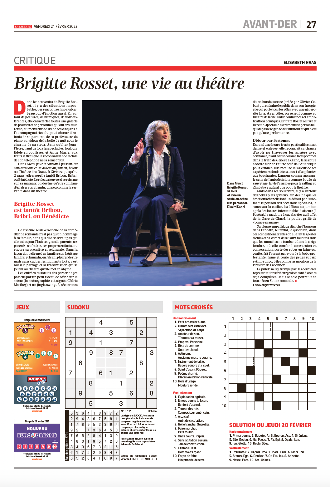 LA LIBERTE 2 BRIGITTE ROSSET FEVRIER 2025