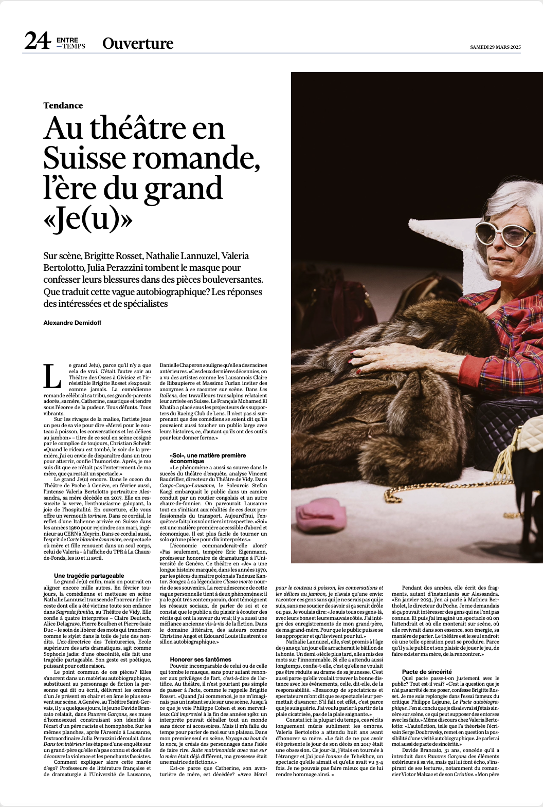 LE TEMPS BRIGITTE ROSSET MERCI